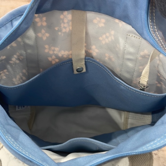 Draper James Lands-End collaboration Medium tote chambray blue - new and unused - Picture 9 of 10